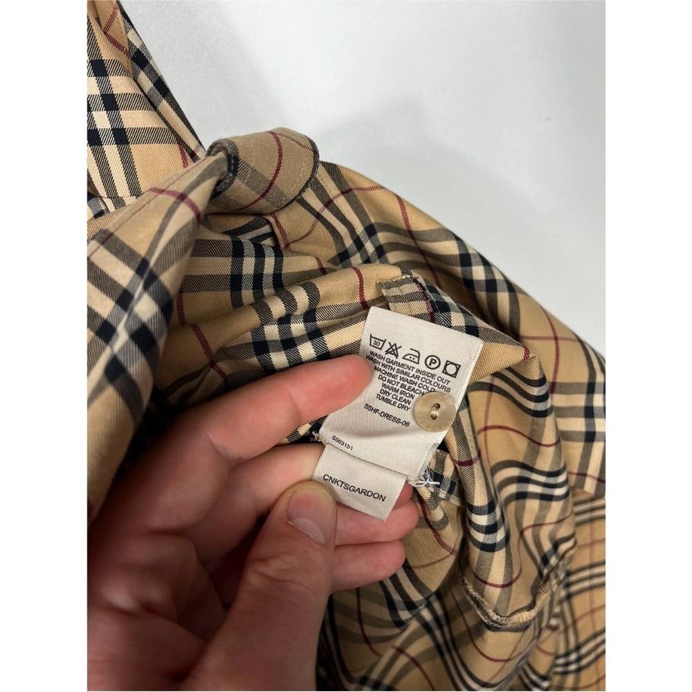 Burberry Tan Plaid Mini Dress - Picture 8 of 8